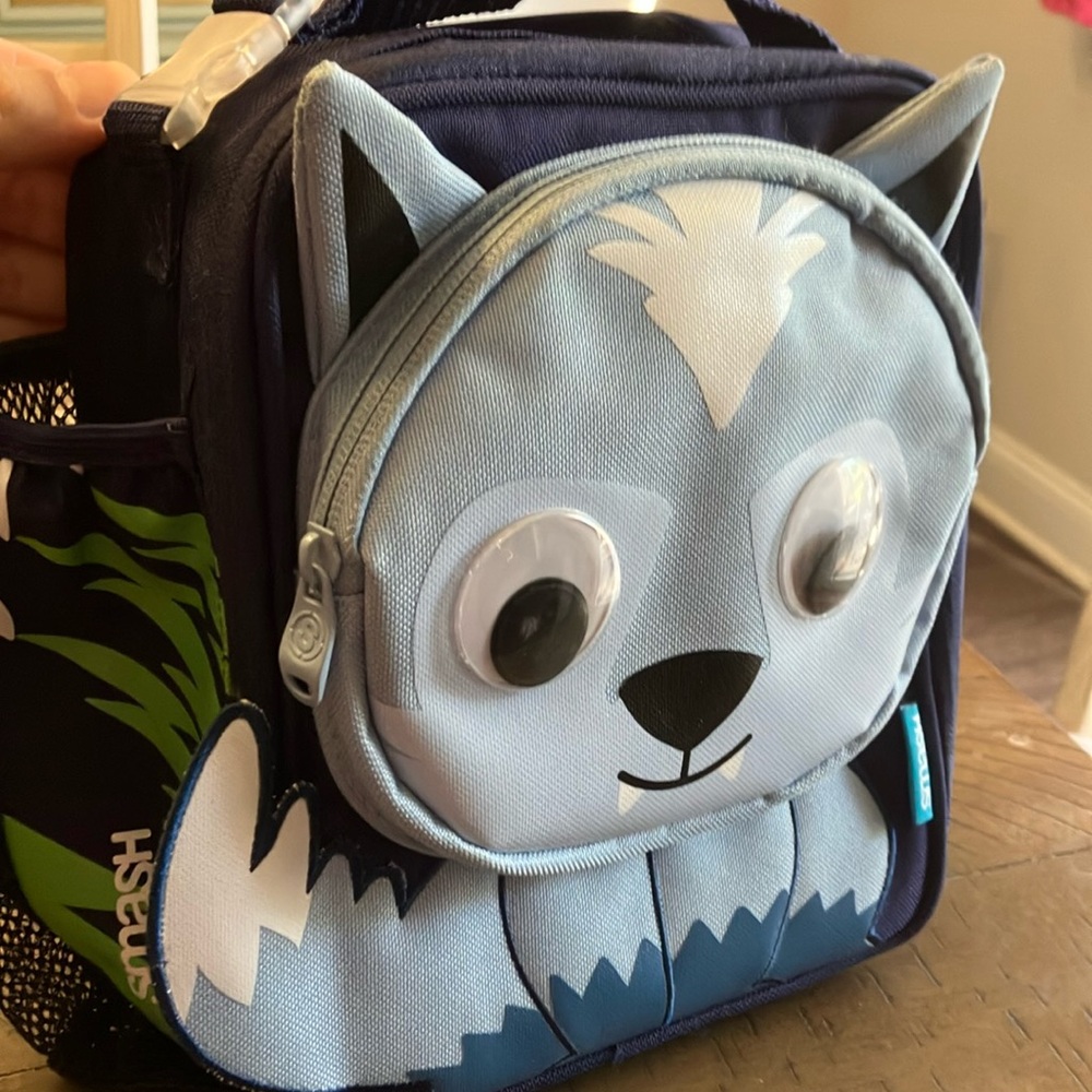 Smash Navy Kids Animal Lunch Bag